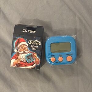 Santa's Kitchen Timer in Blue